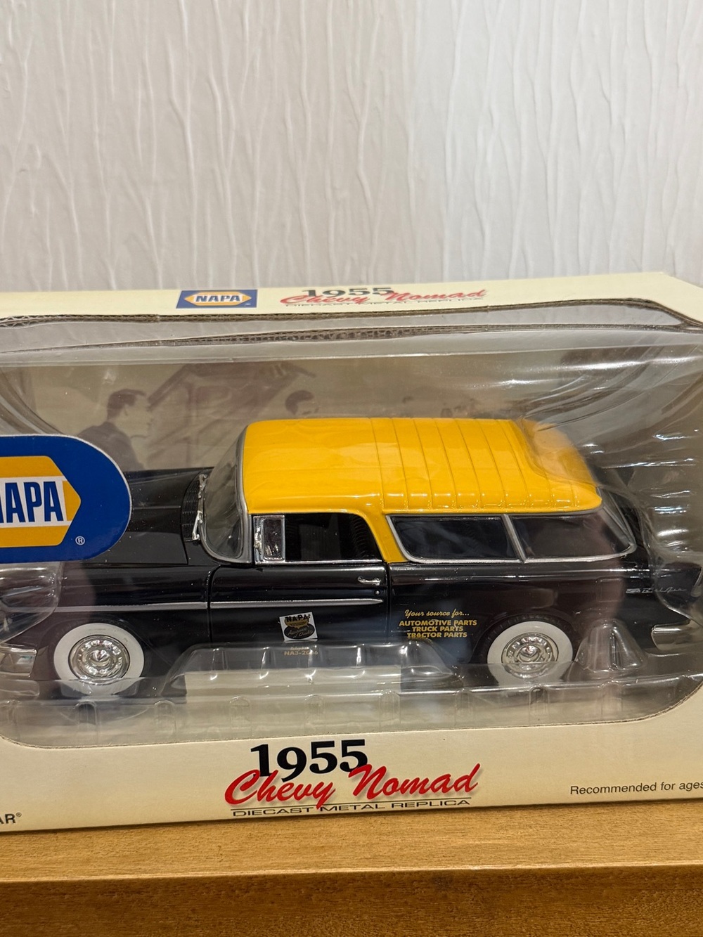 NAPA 1955 Chevy Nomad Die-Cast Model - Black with Yellow Roof